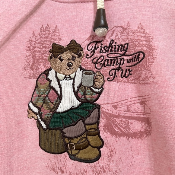 Vintage Teenie Weenie pink super soft hoodie - Picture 2 of 7